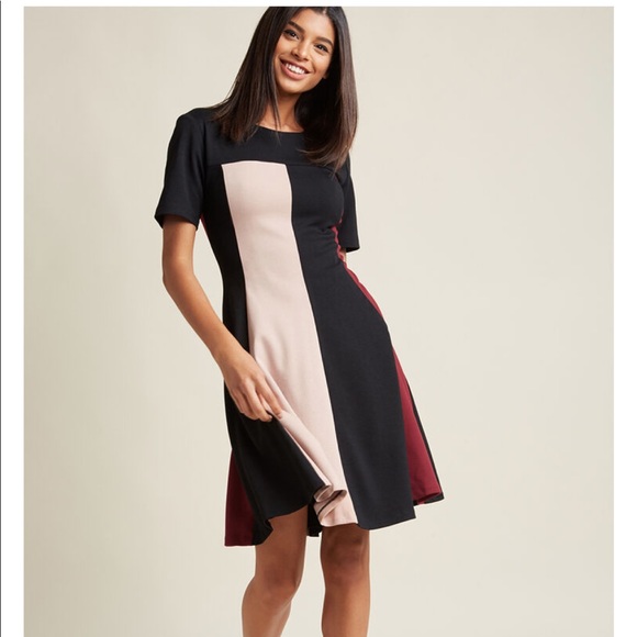Modcloth Dresses & Skirts - ModCloth Colorblock A-Line Dress Modcloth Dresses & Skirts - ModCloth Colorblock A-Line Dress